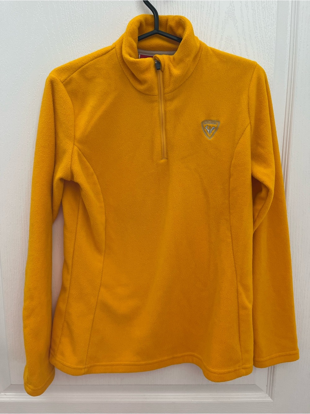 Rossignol Women's Mustard Yellow Half-Zip Turtleneck Fleece